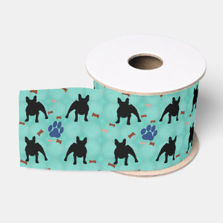 Ruban Gros-grain Frenchie Shadow