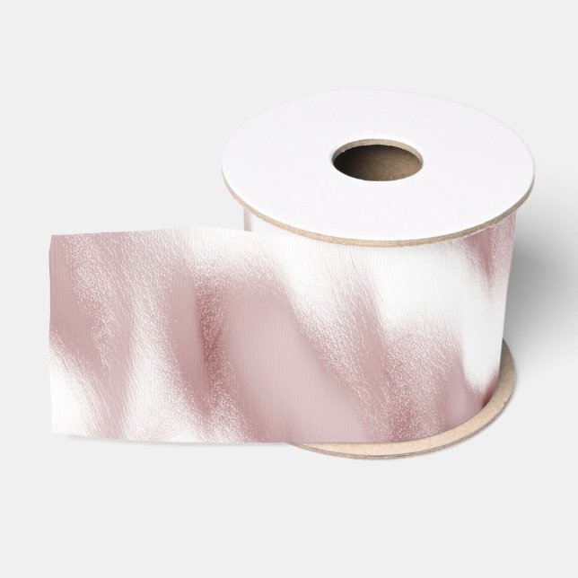 Ruban Gros-grain Glamour Anniversaire Rose Pâle (Bobine)