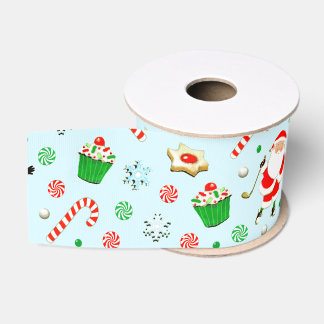 Ruban Gros-grain Golf Noël