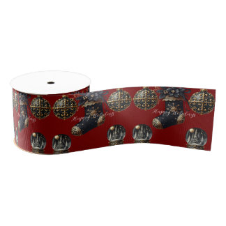 Ruban Gros-grain Gothic Holidays Ribbon