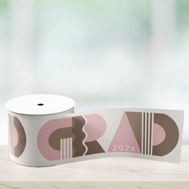 Ruban Gros-grain Graduation class of 2026 retro grosgrain ribbon (Créateur téléchargé)