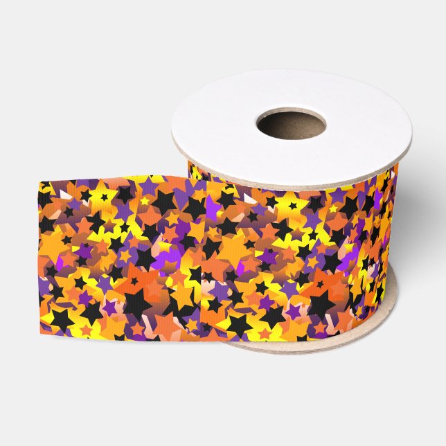 Ruban Gros-grain Halloween Star Crazy (Bobine)