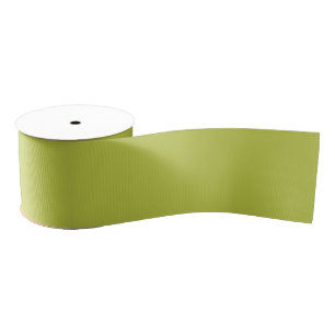 Ruban Gros-grain Herbe citron vert clair de couleur solide