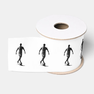 Ruban Gros-grain Homme de football avec ballon