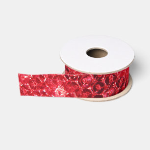 Ruban Gros-grain Image de faux sequins rouges