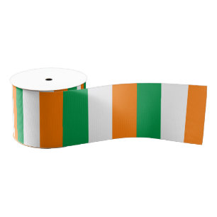Ruban Gros-grain Irish Flag & Irlande Voyage, vacances/sports