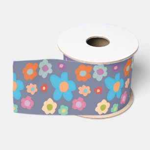 Ruban Gros-grain Joli style floral rétro