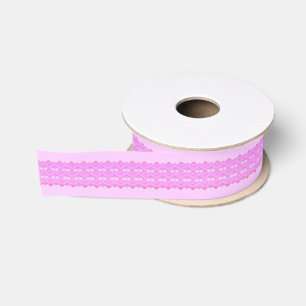 Ruban Gros-grain Jolie conception rose Zigzag