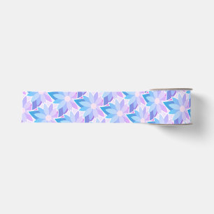 Ruban Gros-grain Jolie Fleur violette Bleue