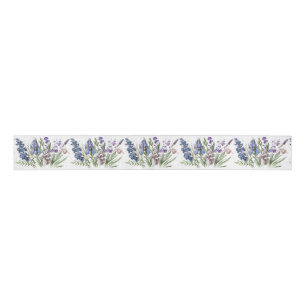 Ruban Gros-grain Jolies fleurs violettes