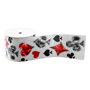 Ruban Gros-grain Joueur de poker Joueur de cartes de jouer costumes
