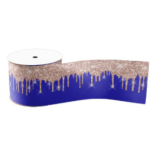 Ruban Gros-grain Jour de l'année Royal Rouge Rose Royal Blue Spark