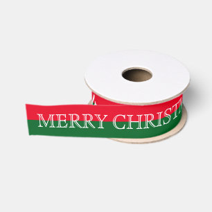 Ruban Gros-grain Joyeux Noël Customisé personnalisé