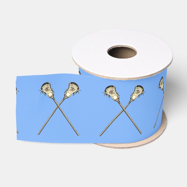 Ruban Gros-grain Lacrosse bleu clair (Bobine)