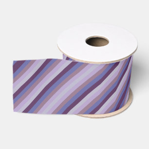 Ruban Gros-grain Lavande Magenta Bleu Violet Rayure Raisin Coloré