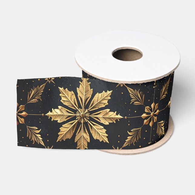 Ruban Gros-grain L'élégant Noël - Fleur (Bobine)