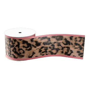 Ruban Gros-grain Leopard - Imprimé animal