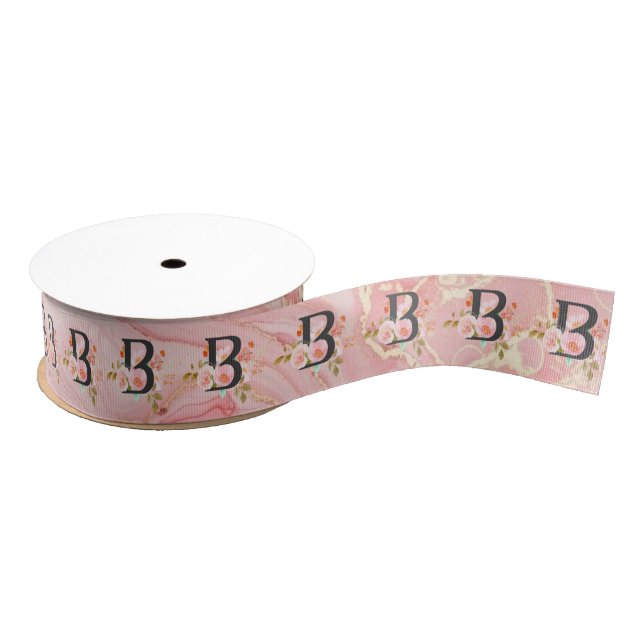 Ruban Gros-grain Lettre B (Bobine)