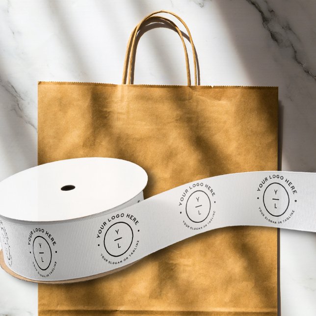 Ruban Gros-grain Logo d'emballage des magasins de marque de l'entre (Créateur téléchargé)