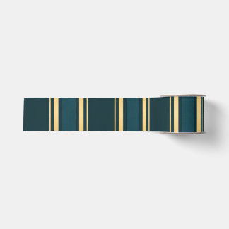 Ruban Gros-grain Luxury Blue Green Gold Stripe Gift Wrap Pattern