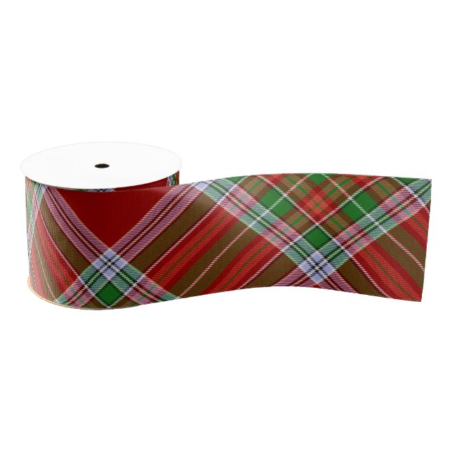 Ruban Gros-grain MacBain MacBean Scottish Clan Tartan Plaid (Bobine)