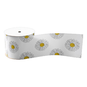 Ruban Gros-grain Main Fleur marguerite