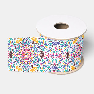 Ruban Gros-grain Mariage Arc-en-ciel de style vibrante fiesta mexic