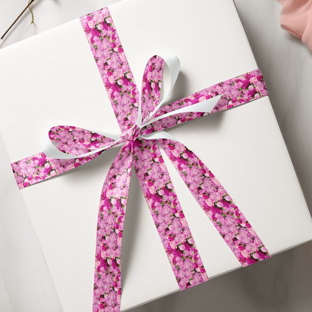 Ruban Gros-grain Modèle de pivoines roses (Créateur téléchargé)