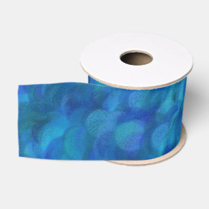 Ruban Gros-grain Motif abstrait sans couture bleu vert