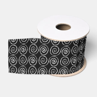 Ruban Gros-grain Motif celtique à double spirale