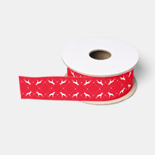 Ruban Gros-grain Motif de chien Boxer