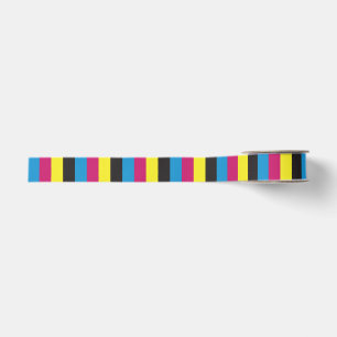 Ruban Gros-grain motif de fond à rayures cmyk graphique couleur cya