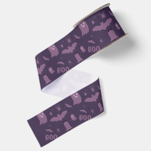 Ruban Gros-grain Motif de Halloween mignon Boo