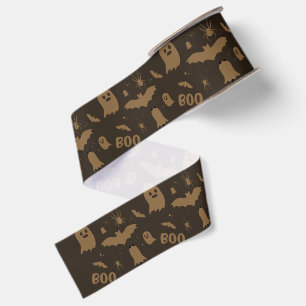 Ruban Gros-grain Motif de Halloween mignon Boo