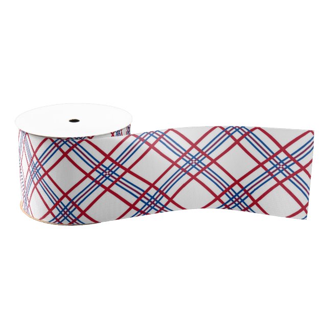 Ruban Gros-grain Motif patriotique (Bobine)