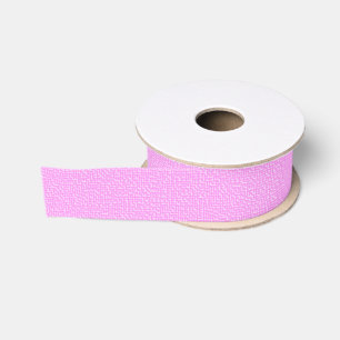 Ruban Gros-grain Motif rose clair et foncé