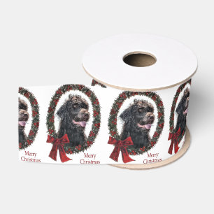 Ruban Gros-grain Noël de Labradoodle