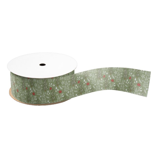 Ruban Gros-grain Noël Grosgrain Ribbon (Bobine)