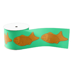 Ruban Gros-grain Nourriture japonaise Taiyaki snack en forme de poi