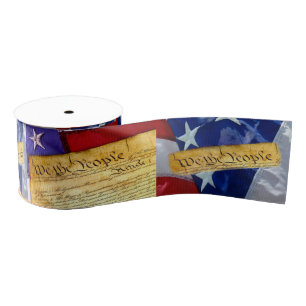 Ruban Gros-grain Nous Le Peuple Constitution Américaine