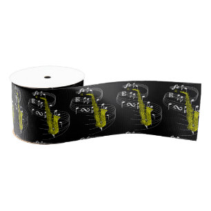 Ruban Gros-grain Obscurité de ruban de saxophone