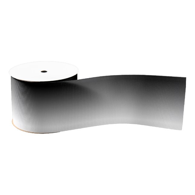 Ruban Gros-grain Ombre noire personnalisée (Bobine)