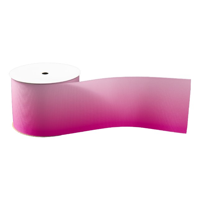 Ruban Gros-grain Ombre rose clair et rose chaud (Bobine)
