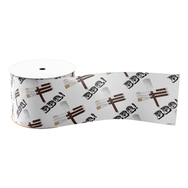 Ruban Gros-grain Outils Barbecue (Bobine)