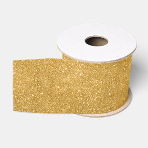 Ruban Gros-grain Paillettes dorées scintillantes