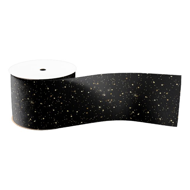 Ruban Gros-grain Paillettes et scintillements faux or (Bobine)