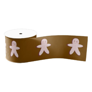 Ruban Gros-grain Pain d'épices rose arbre de Noël