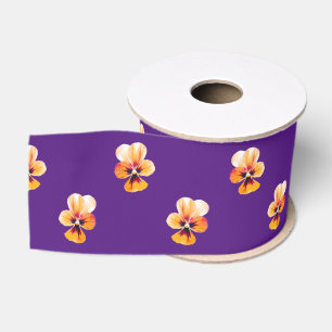 Ruban Gros-grain panneaux orange