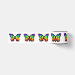 Ruban Gros-grain Papillon arc-en-ciel monarque
