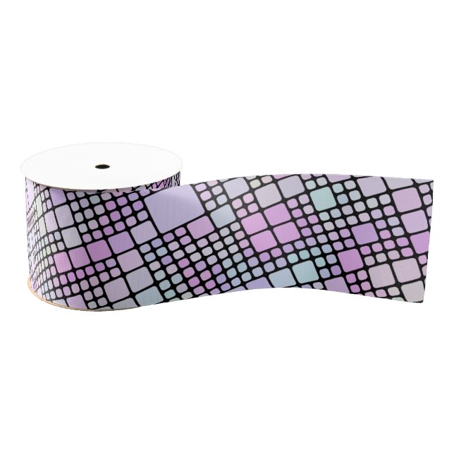 Ruban Gros-grain pastel pixel pieces : (Bobine)